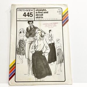 Vintage 1979 Sewing Pattern Stretch‎ & Sew Ann Person Women Skirts UNCUT